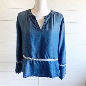 Chambray top with